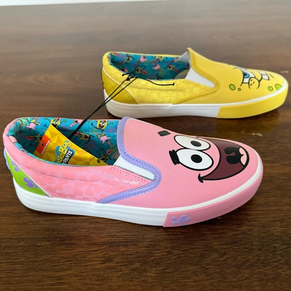 NWT women’s SpongeBob slip on shoes - Picture 4 of 6